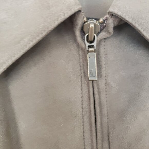 Gary Player Men's Light Brown Faux Suede Full Zip Golf Bomber Jacket Size 3XL - Picture 2 of 10